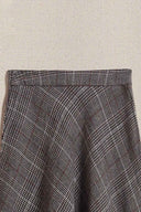 BROWN THEATRE GINGHAM SKIRT