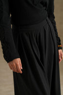 BLACK ARCHITECT PLEATED PANTS