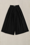 BLACK ARCHITECT PLEATED PANTS