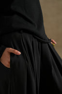 BLACK ARCHITECT PLEATED PANTS