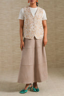 TAN WILD SUEDE SKIRT