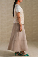 TAN WILD SUEDE SKIRT