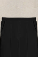 BLACK IVORY STITCH PANTS