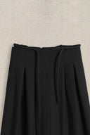 BLACK WIDE VACATION PANTS