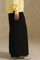 BLACK WIDE VACATION PANTS