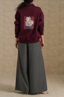 GREY WIDE VACATION PANTS