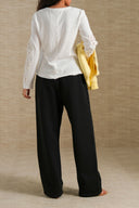 BLACK AIRPORT KNIT TROUSERS