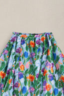 MULTI POPPY FIELD SKIRT