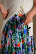 MULTI POPPY FIELD SKIRT