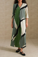 GREEN TRAVEL IVY DRESS