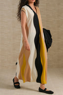 MUSTARD TRAVEL RETRO DRESS