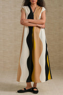 MUSTARD TRAVEL RETRO DRESS