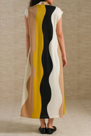 MUSTARD TRAVEL RETRO DRESS