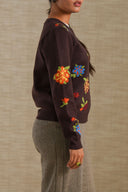 CHOCLATE BROWN AUTUMN HARVEST CARDIGAN