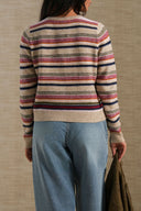 MULTI STRIPE WORK CARDIGAN