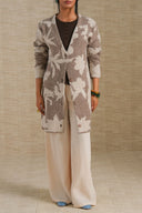 BEIGE OFF WHITE ROADSIDE BLOOM CARDIGAN