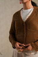 BROWN LAZY DAY CARDIGAN