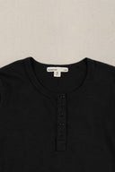 BLACK CROCHET KNIT TOP