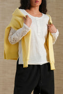 WHITE CROCHET KNIT TOP