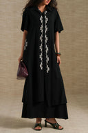 BLACK BLACK DAHLIA OVERSHIRT