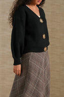 BLACK SUNSTONE CARDIGAN