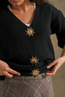 BLACK SUNSTONE CARDIGAN