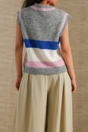 GREY BLUE WEEKEND KNIT SWEATER