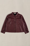 BURGUNDY SADDLE POCKET TOP