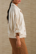 ECRU ARCHITECT SHACKET BLOUSE