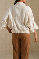 ECRU ARCHITECT SHACKET BLOUSE