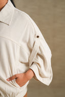ECRU ARCHITECT SHACKET BLOUSE