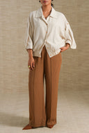 ECRU ARCHITECT SHACKET BLOUSE