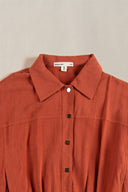 RUST ARCHITECT SHACKET BLOUSE