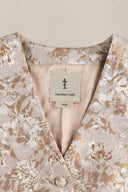 BEIGE JACQUARD FLORAL VEST
