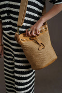 LIGHT BROWN THE CARAVAN BUCKET BAG