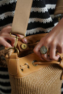 LIGHT BROWN THE CARAVAN BUCKET BAG