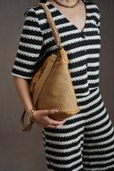 LIGHT BROWN THE CARAVAN BUCKET BAG