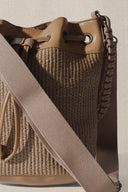 LIGHT BROWN THE CARAVAN BUCKET BAG