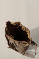 LIGHT BROWN THE CARAVAN BUCKET BAG