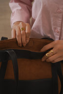 BROWN SUN AND SAND TOTE