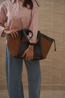 BROWN SUN AND SAND TOTE