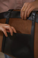 BROWN SUN AND SAND TOTE