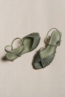 GREEN POSITANO HEELS