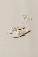 OFF WHITE CAPRI WOVEN SLIDES