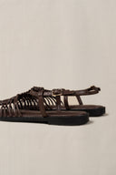 COFFEE SUNWOVEN SANDALS