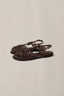 COFFEE SUNWOVEN SANDALS