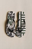 GREEN FOREST FLIP FLOPS
