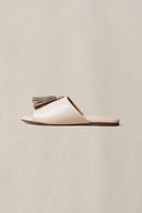 OFF WHITE TROPIC TASSEL SLIDES