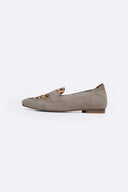 BEIGE JUNGLE LEATHER LOAFERS