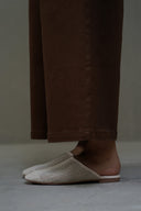 WHITE SOFT BR MULES
